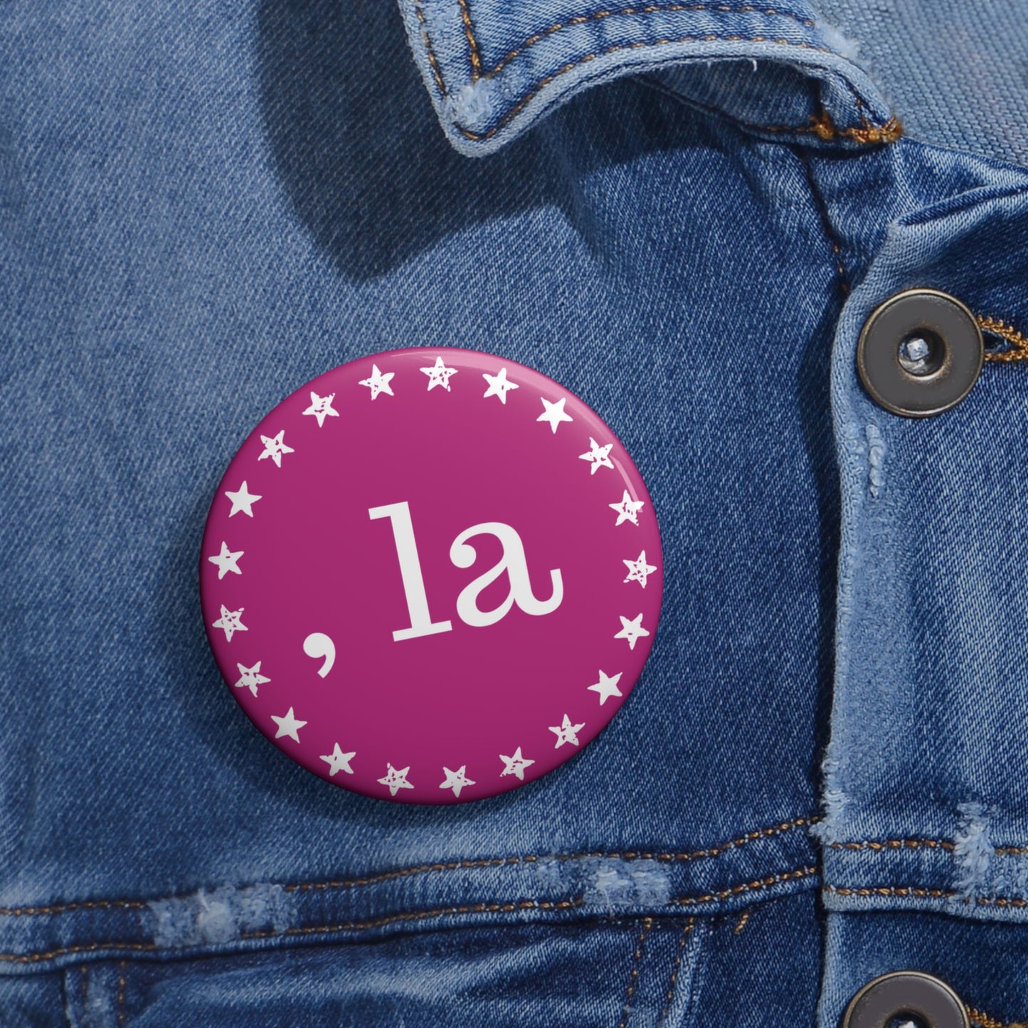 , la Button (pink)