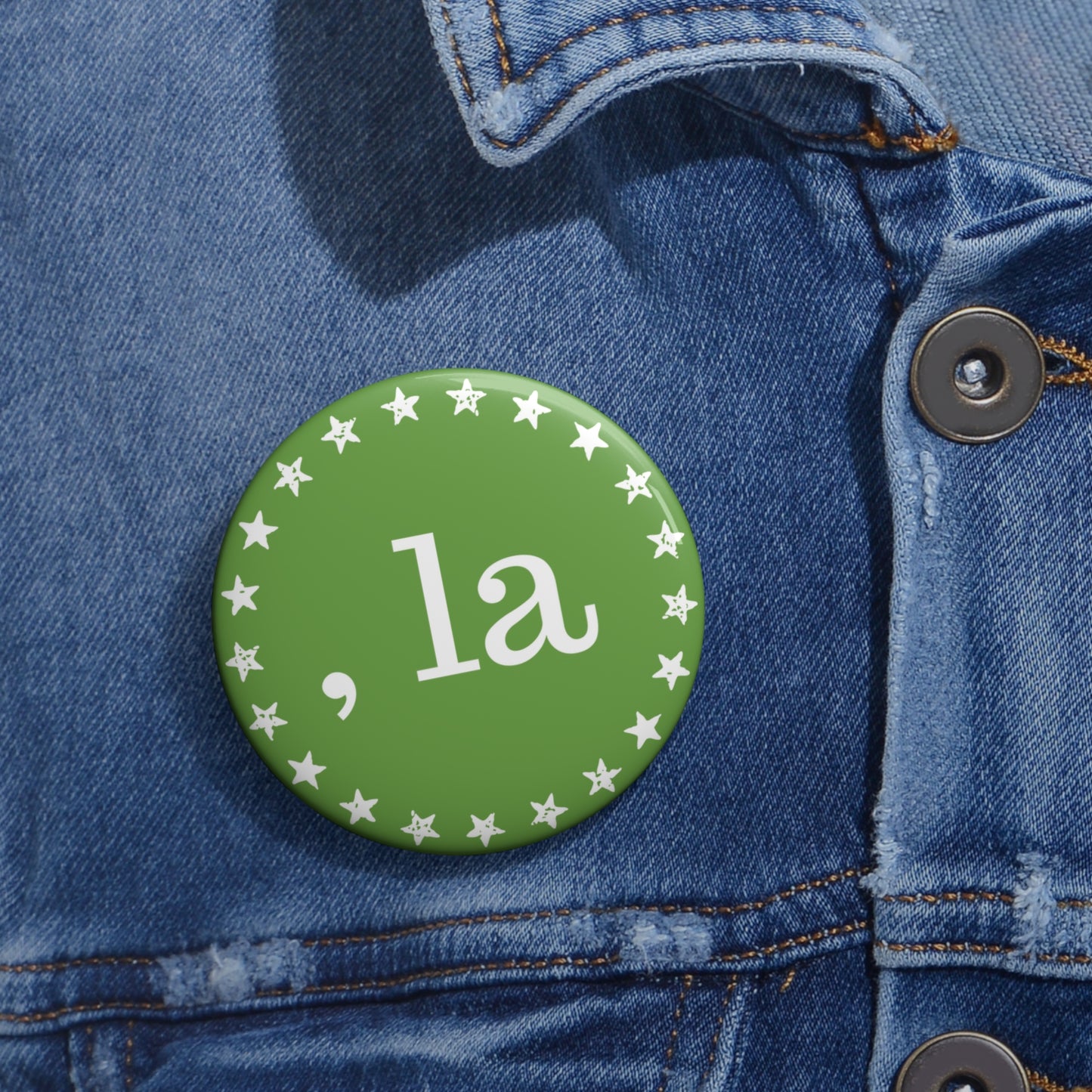 , la Button (lime green)