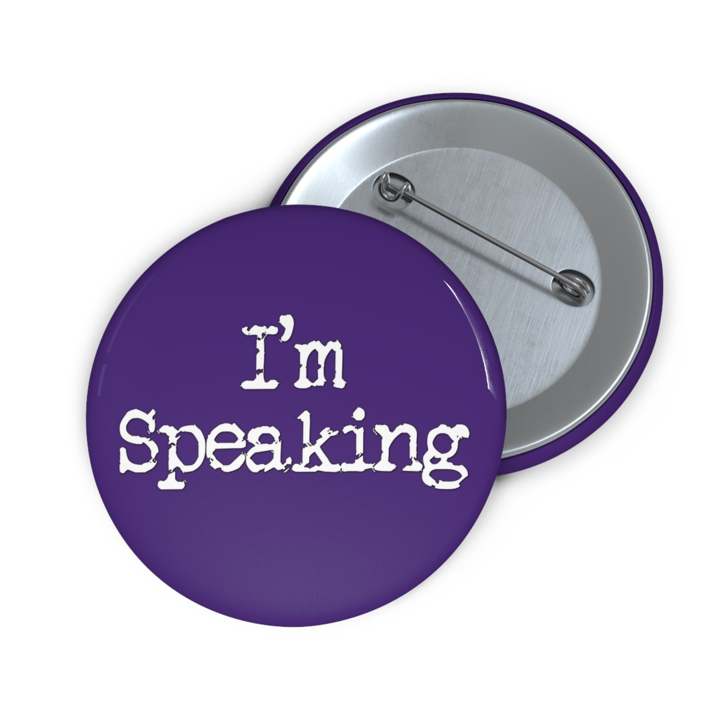 I'm Speaking Button (purple)