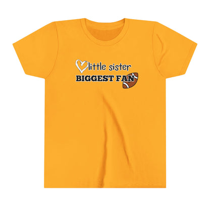 Little Sister, Biggest Fan (Football) Youth Tee