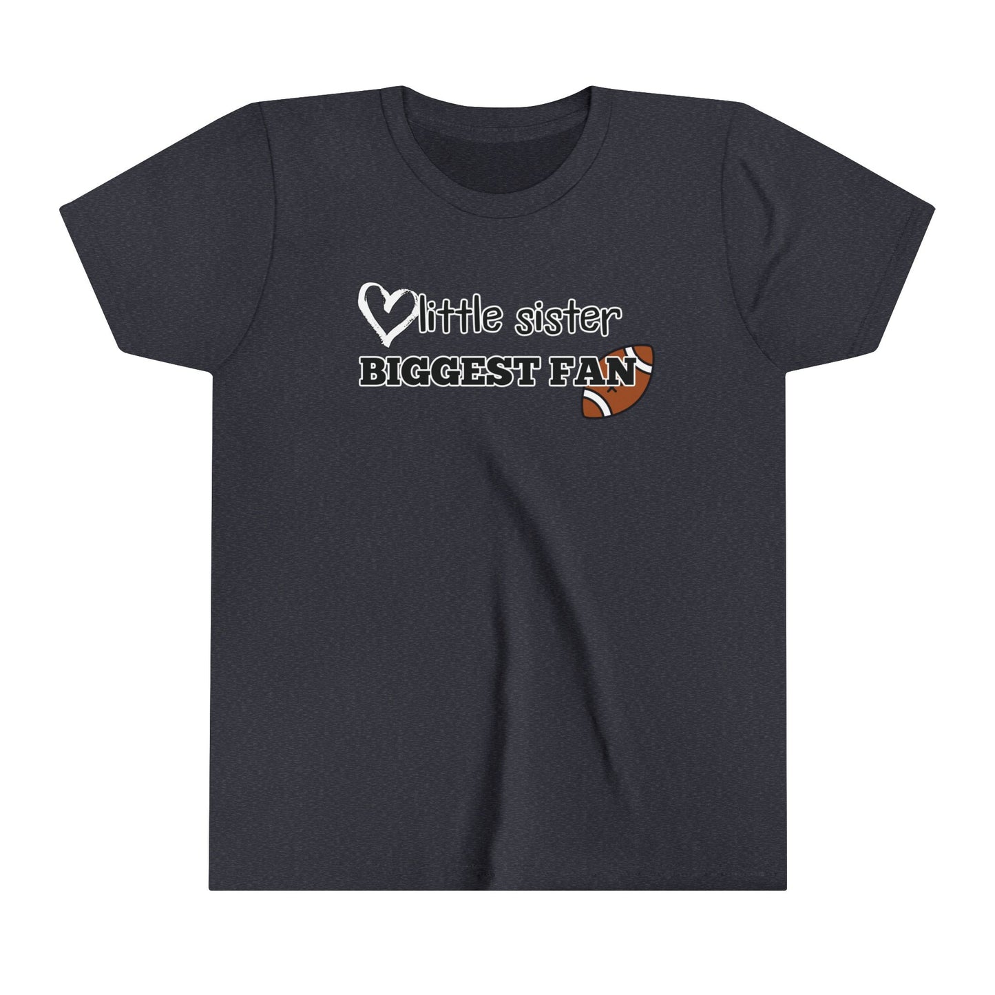 Little Sister, Biggest Fan (Football) Youth Tee