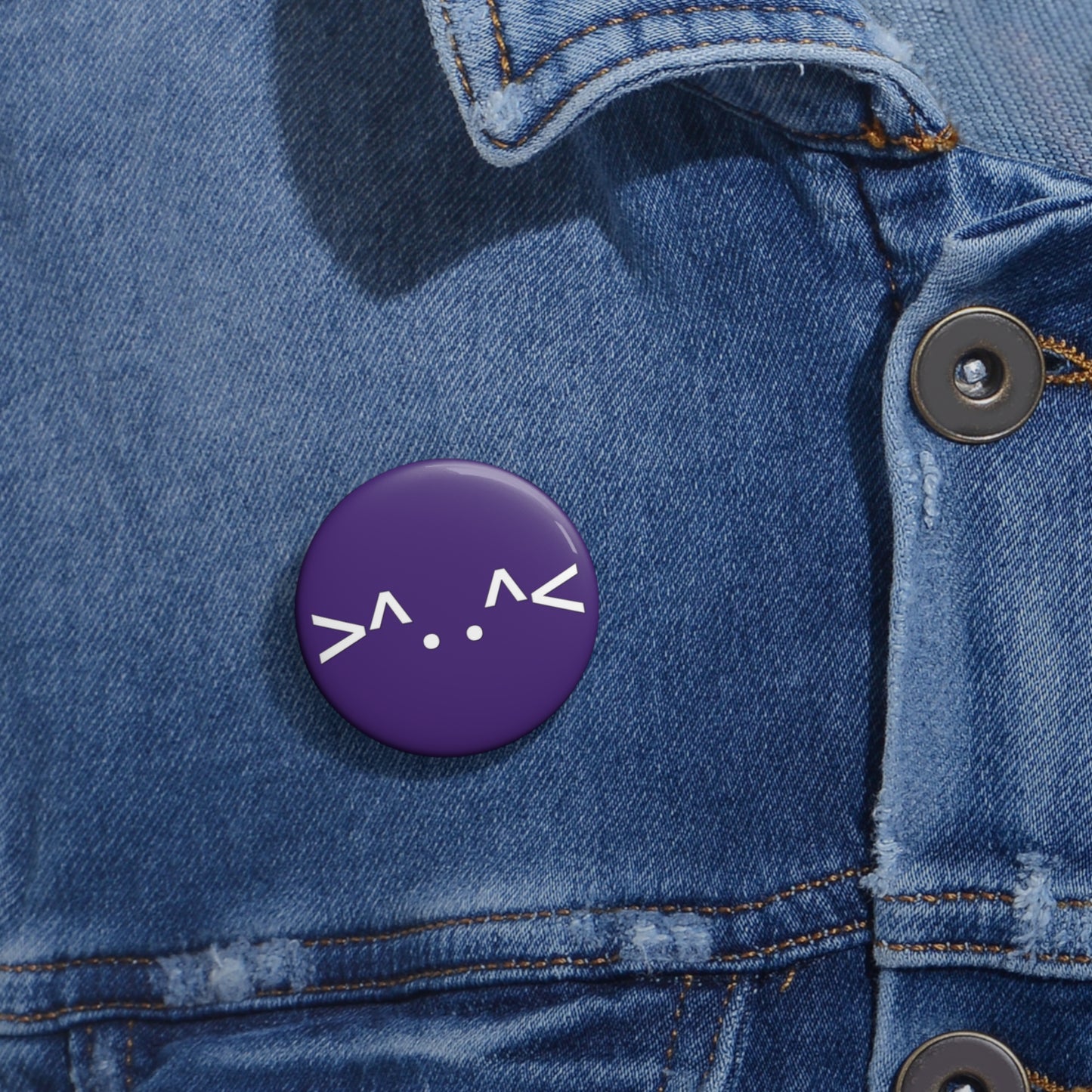 Cat Button (purple)