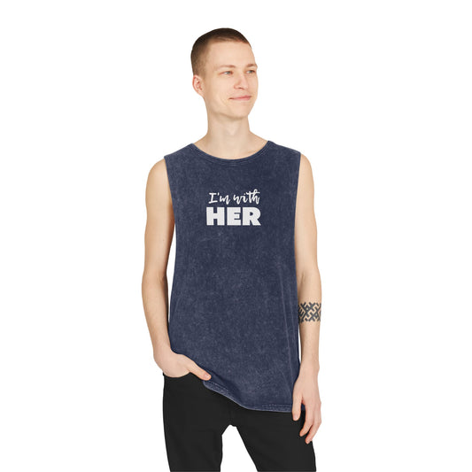 I'm with HER Unisex Tank Top