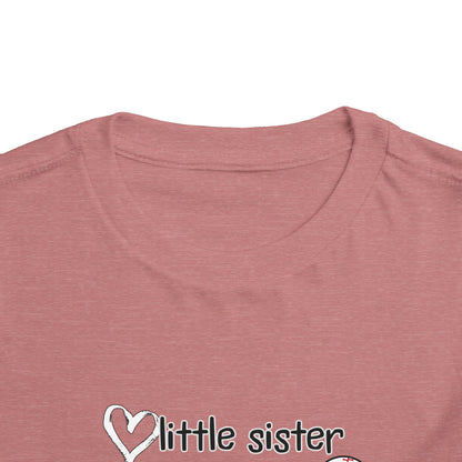 Little Sister, Biggest Fan (Baseball) Toddler Tee