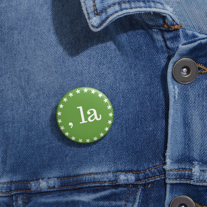 , la Button (lime green)