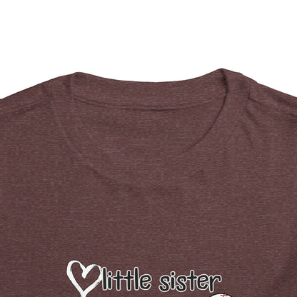 Little Sister, Biggest Fan (Baseball) Toddler Tee