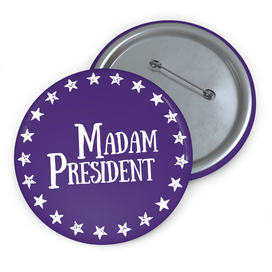 Madam President Button (purple)