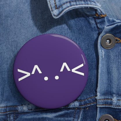 Cat Button (purple)