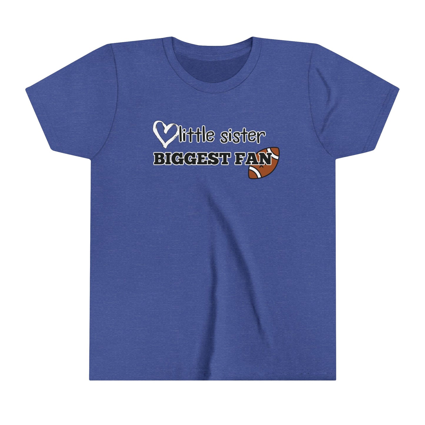 Little Sister, Biggest Fan (Football) Youth Tee