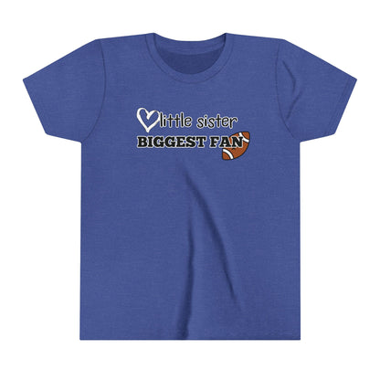 Little Sister, Biggest Fan (Football) Youth Tee