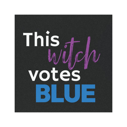 This Witch Votes Blue | Car Magnet