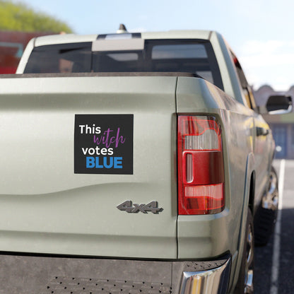 This Witch Votes Blue | Car Magnet