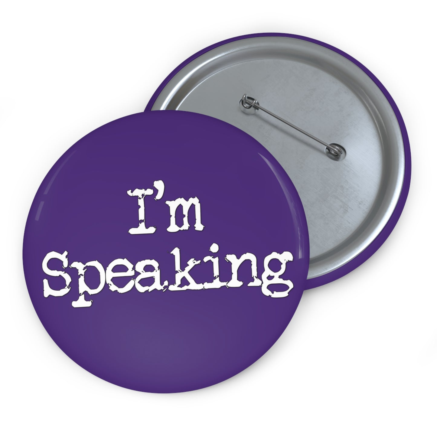 I'm Speaking Button (purple)