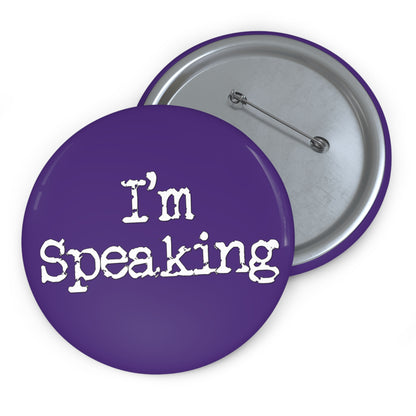 I'm Speaking Button (purple)