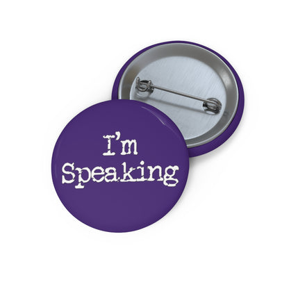 I'm Speaking Button (purple)