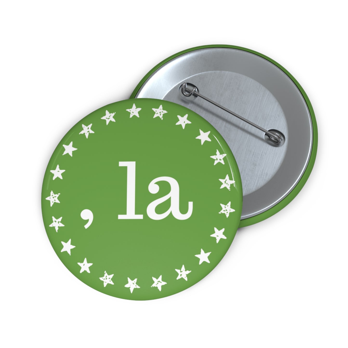 , la Button (lime green)