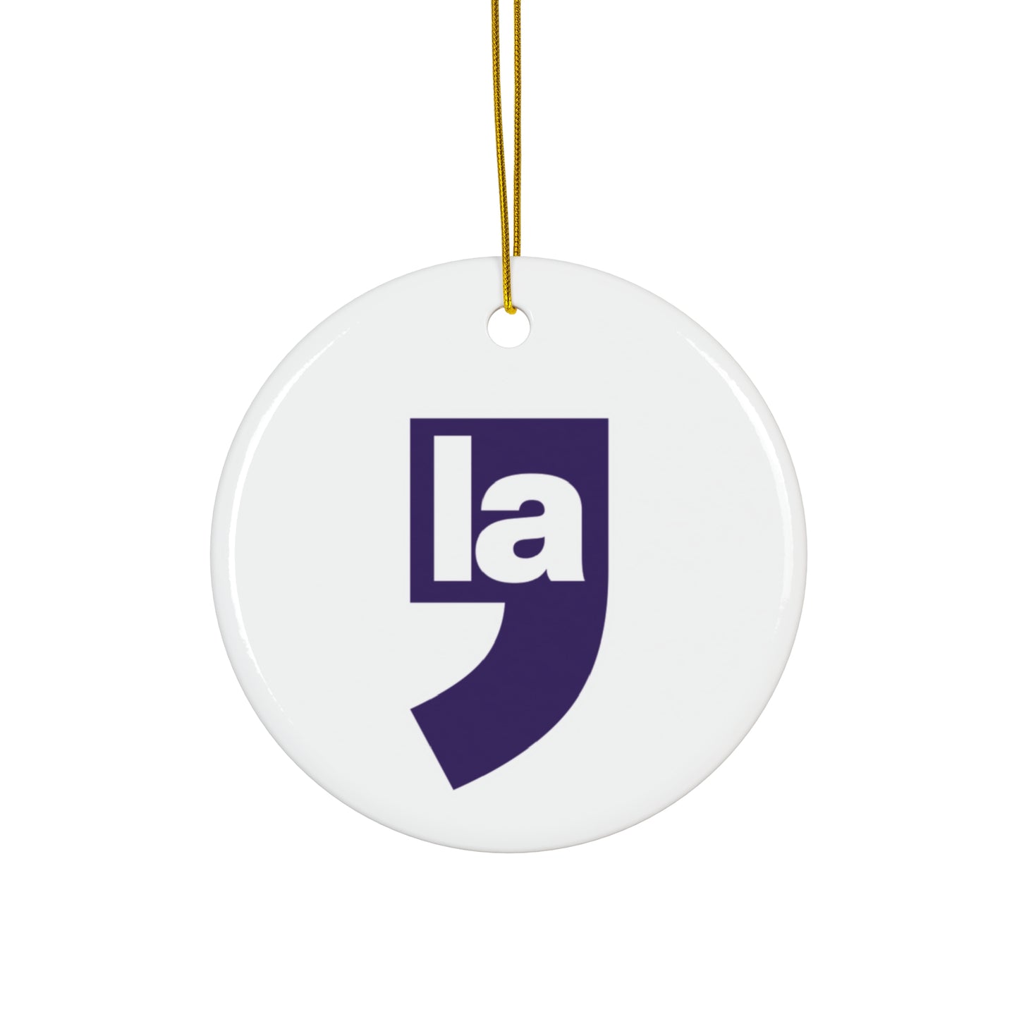 , la | Ceramic Ornament (white)