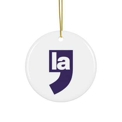 , la | Ceramic Ornament (white)