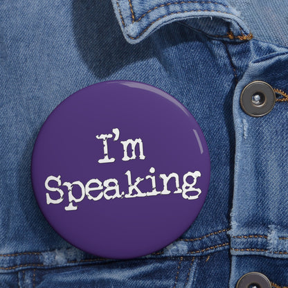 I'm Speaking Button (purple)