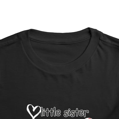 Little Sister, Biggest Fan (Baseball) Toddler Tee