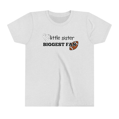 Little Sister, Biggest Fan (Football) Youth Tee
