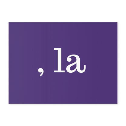 , la Yard Sign