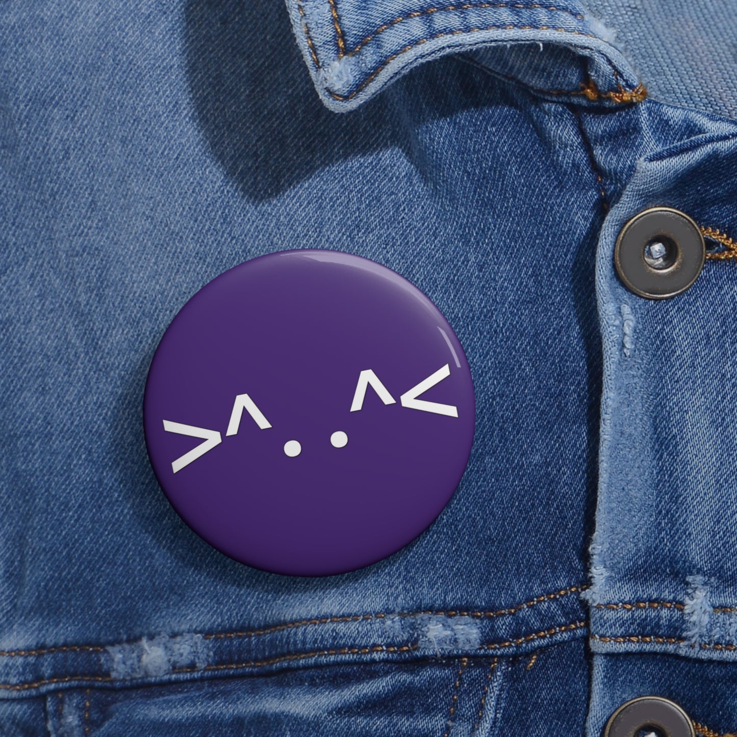 Cat Button (purple)