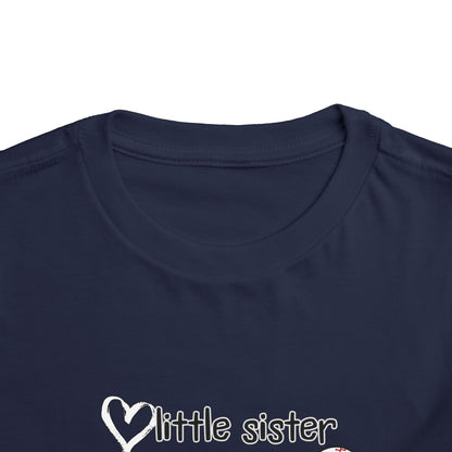 Little Sister, Biggest Fan (Baseball) Toddler Tee